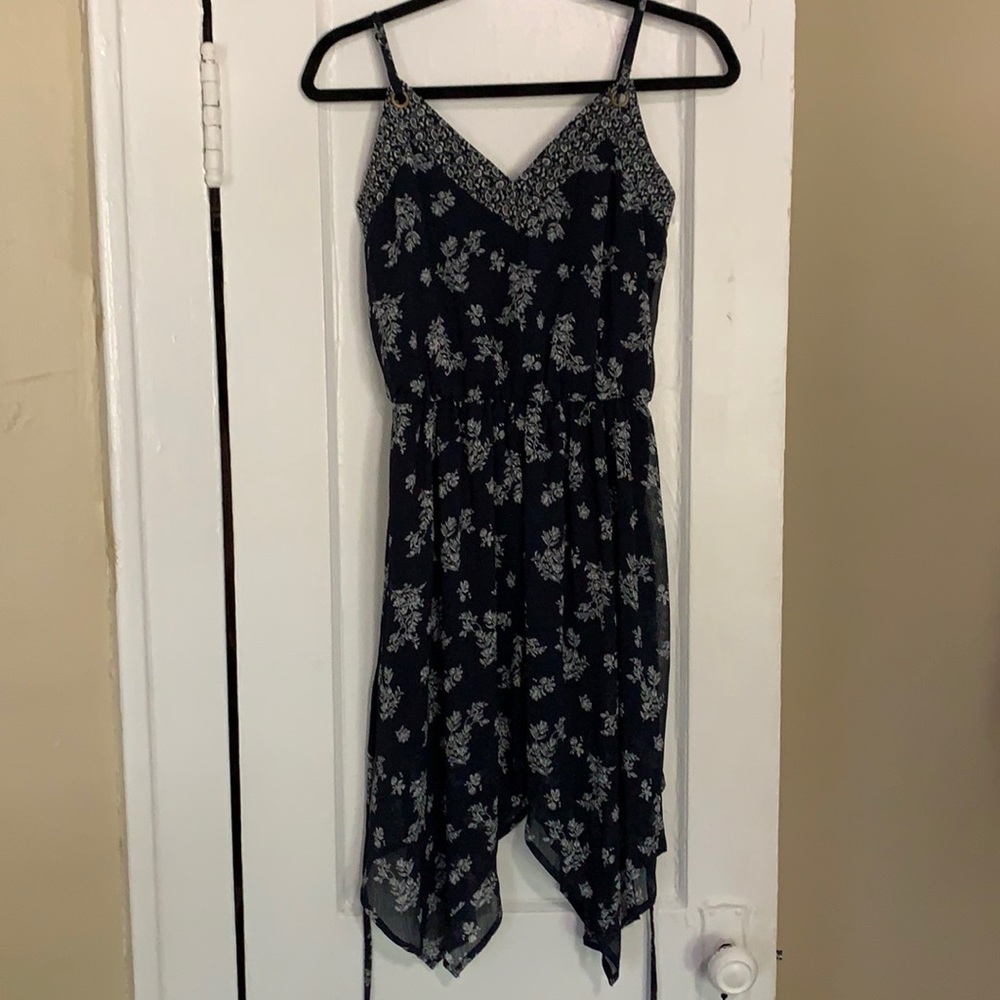 Xhilartion blue floral dress tags on